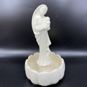 Haeger USA Pottery Madonna Flower Planter Mary Baby Jesus Flower Pot Container
